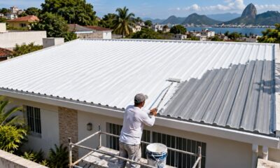 Telhados brancos podem reduzir a temperatura interna máxima em 1,2 °C a 3,3 °C em casas sem ar-condicionado