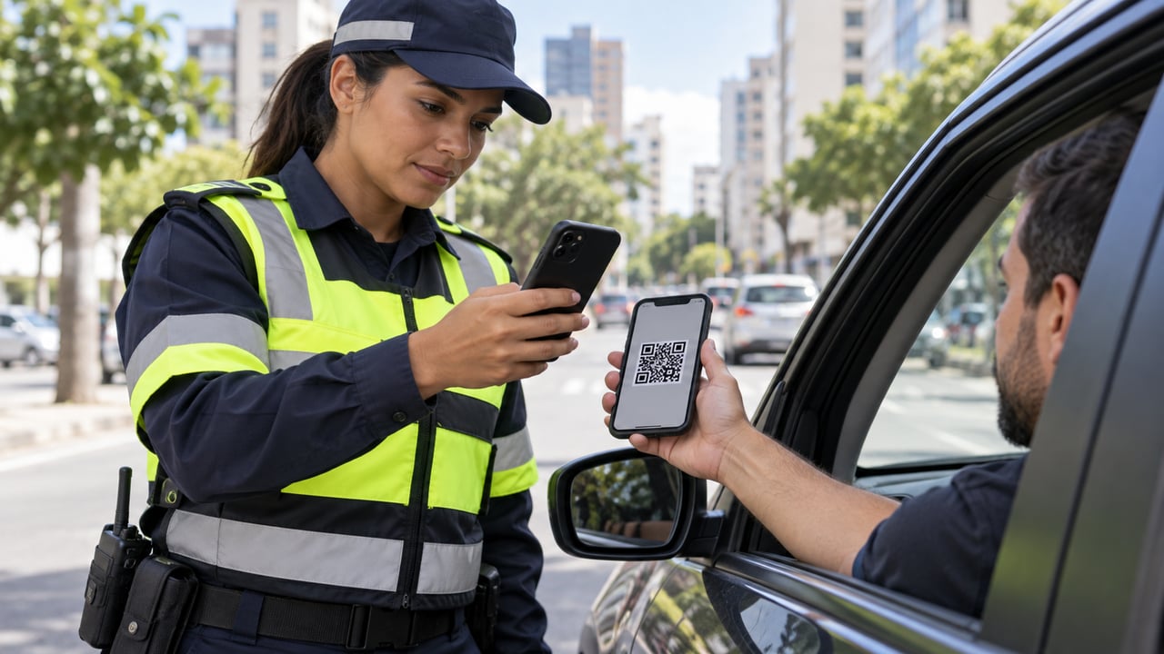 O QR Code da Carteira Digital de Trânsito permite ao agente confirmar na hora se a habilitação é autêntica