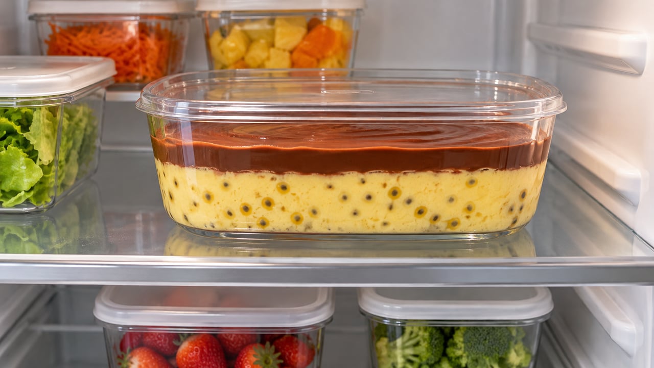Mantenha a mousse refrigerada durante o transporte e a espera até servir
