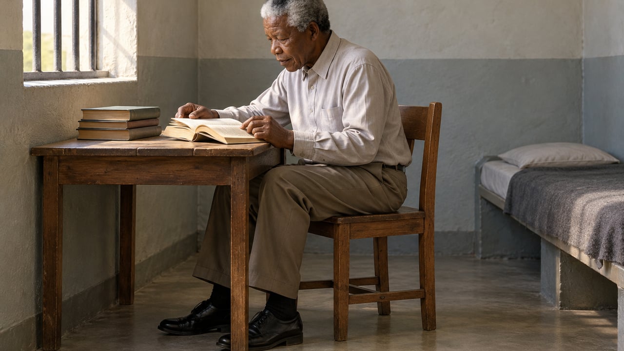 Mandela concluiu sua formação em Direito em 1989, nos últimos meses de prisão