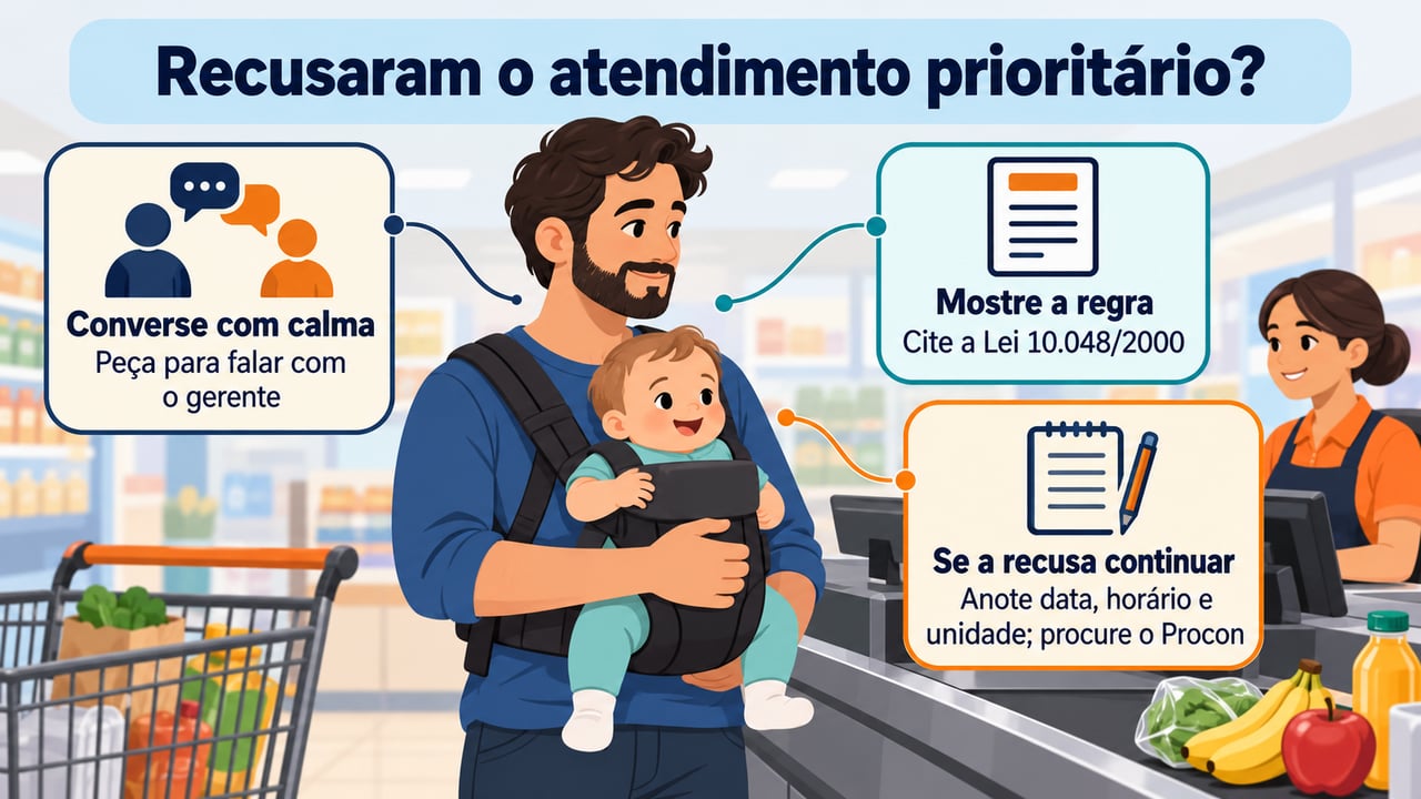 Se a recusa persistir, registre data, horário e unidade para reclamar no Procon