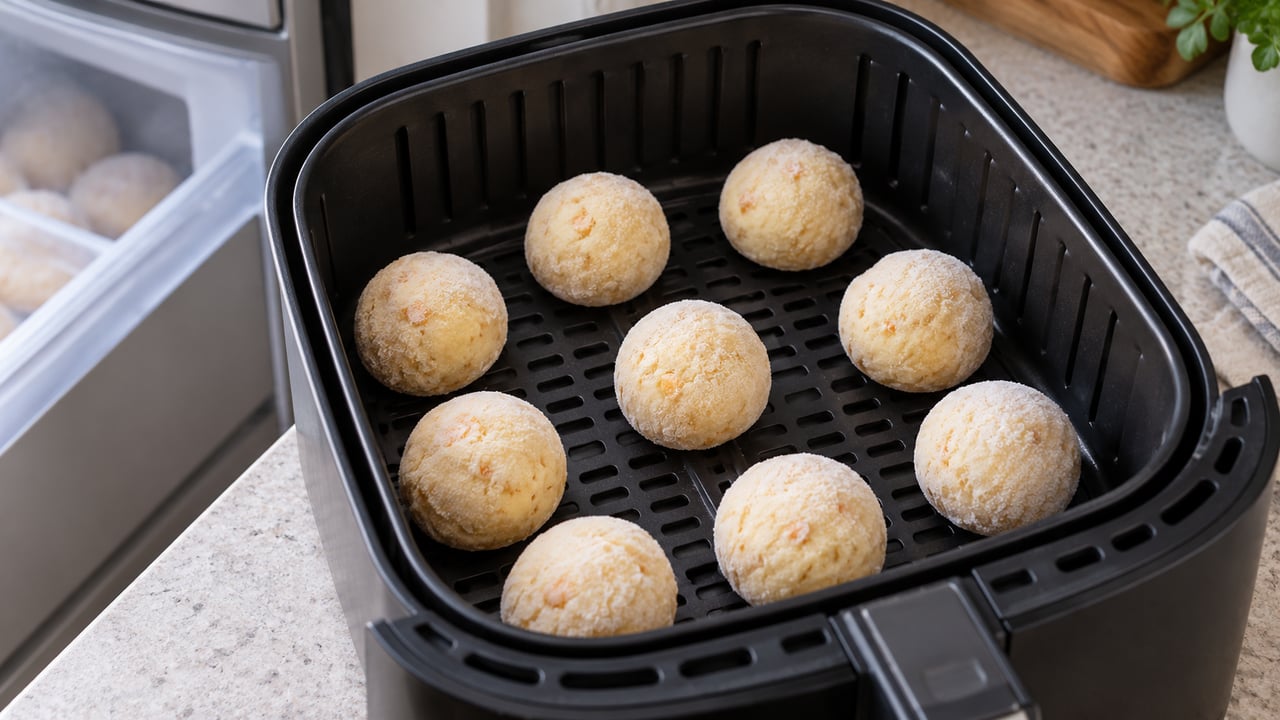 As bolinhas devem ir congeladas e em camada única para a casquinha firmar sem reter vapor