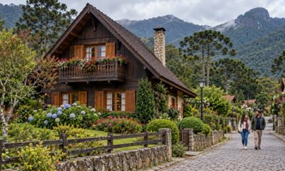 Penedo, distrito de Itatiaia, nasceu em 1929 com imigrantes finlandeses e mantém casas de madeira no estilo nórdico