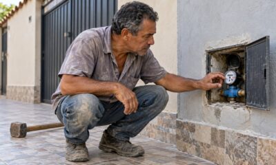 Antes de quebrar o piso, o hidrômetro mostra se a água escapa pelo encanamento da casa