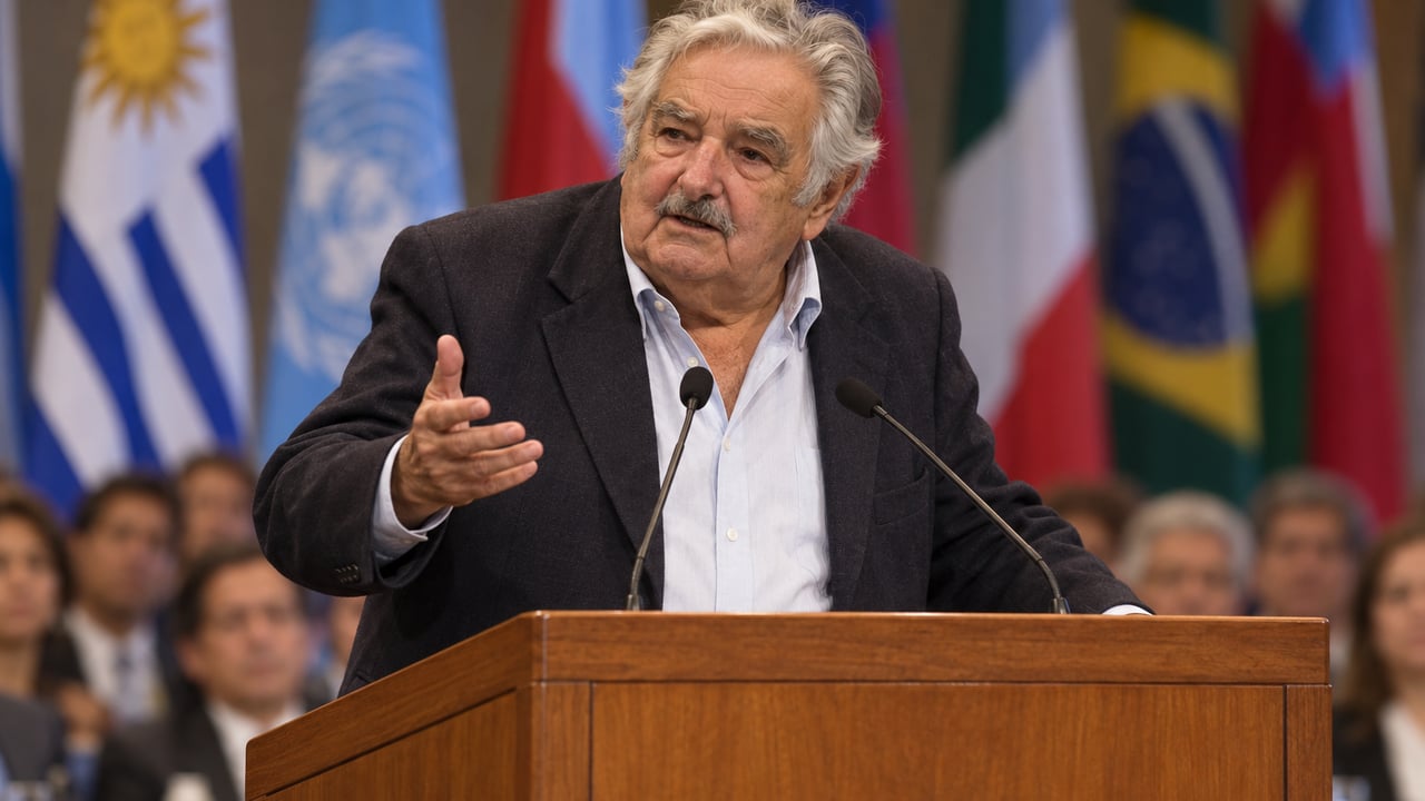 Na Rio+20, em 2012, Mujica disse que pobre é quem precisa infinitamente de muito e deseja cada vez mais