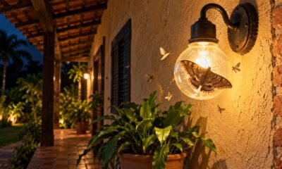 Mariposas aparecem mais em casa na primavera porque o calor, a umidade e a luz acesa à noite atraem os insetos