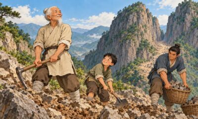 Na parábola de Yu Gong, um homem de quase 90 anos decide abrir caminho entre duas montanhas