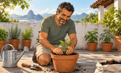 Cuidar de um jardim todos os dias renova a alegria, que dura mais do que os picos de festa