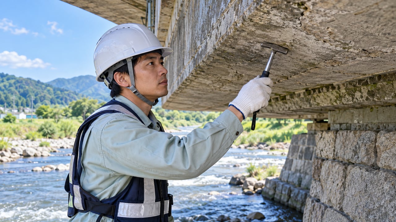 No Japão, pontes e túneis passam por inspeção de perto, em regra a cada cinco anos