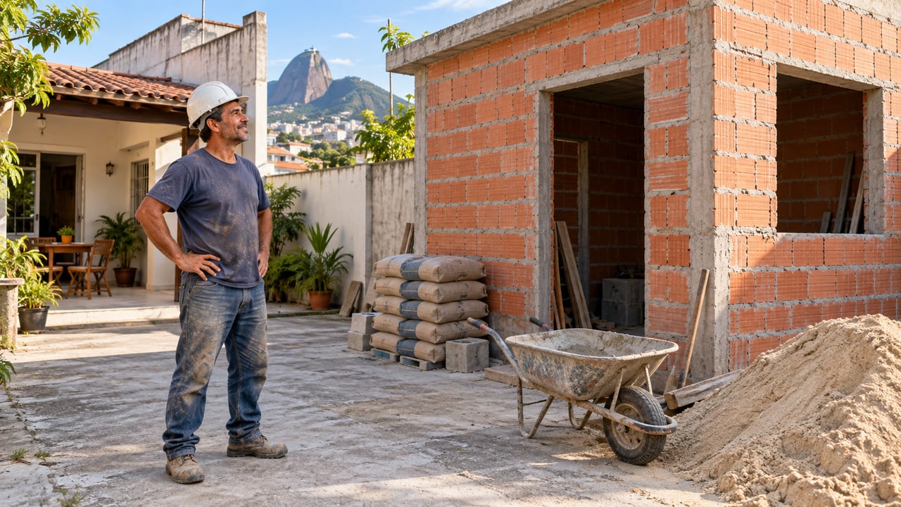 Construir no Rio custava em média R$ 2.177,76 por m² em setembro de 2026, segundo o IBGE