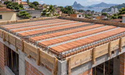 Uma referência municipal de Santa Catarina estima R$ 13.030,50 para uma laje de 50 m², mas o custo no Rio depende do projeto