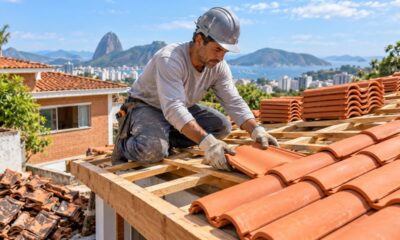 Trocar o telhado de uma casa de 80 m² no Rio custa cerca de R$ 15,2 mil em custo direto, segundo o Sinapi