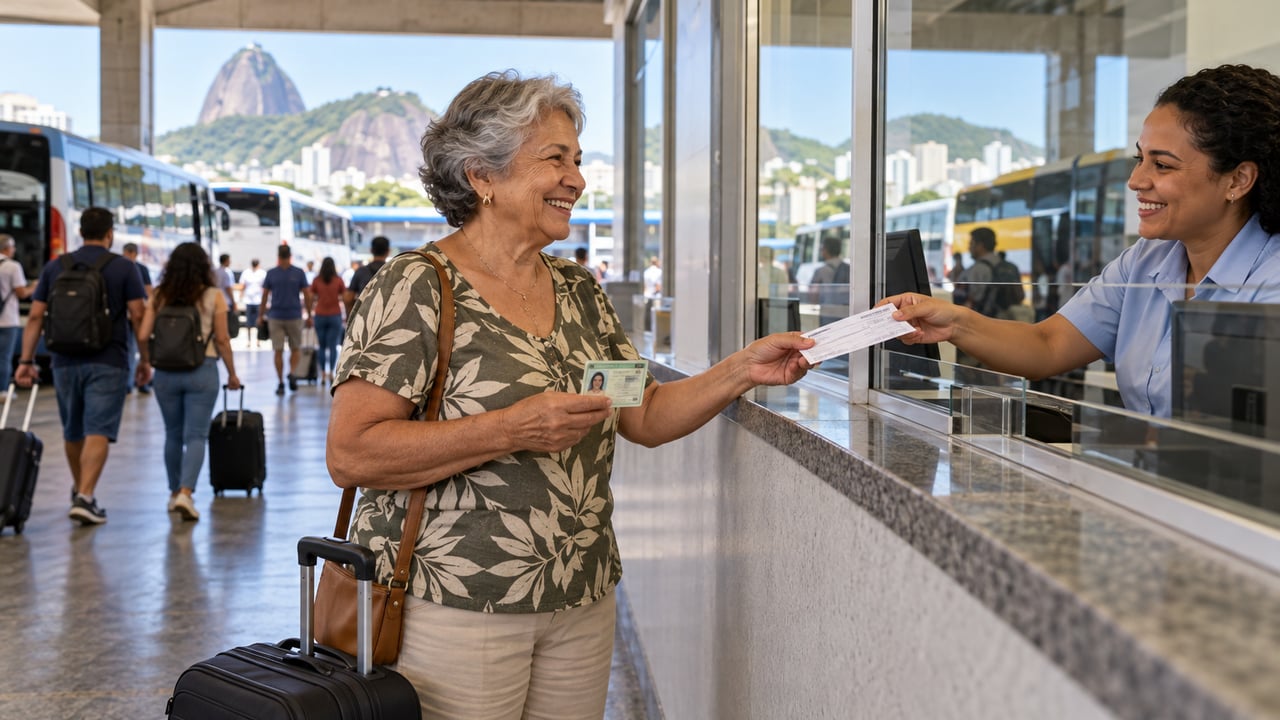 Idosos com 60 anos ou mais e renda de até dois salários mínimos têm direito a viagens interestaduais gratuitas