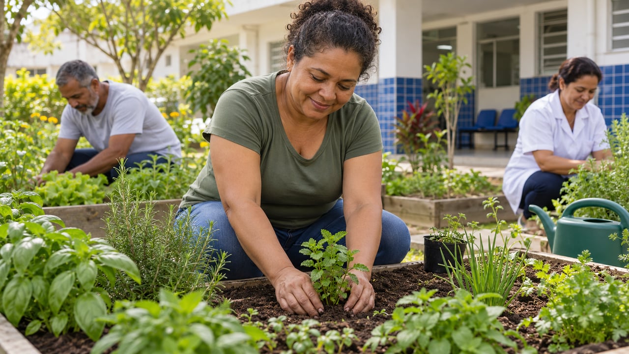 Revisão com 31 estudos mostra que a jardinagem terapêutica reduz o estresse emocional, mas não substitui o acompanhamento profissional