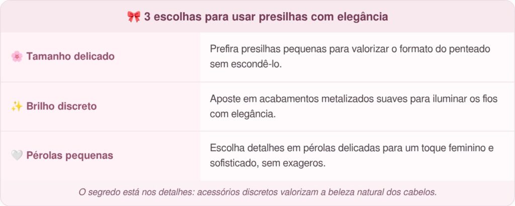 Acessórios pequenos estão transformando penteados simples: 6 maneiras de usar presilhas elegantes depois dos 50 anos