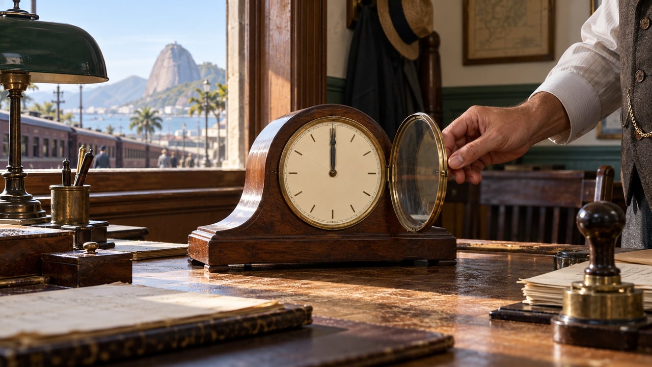 Em 3 de outubro de 1931, os relógios deveriam avançar uma hora às 11 da manhã