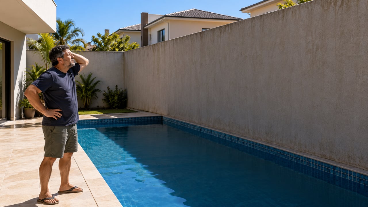 Muro erguido só para tapar o sol da piscina do vizinho é abuso de direito pelo Código Civil