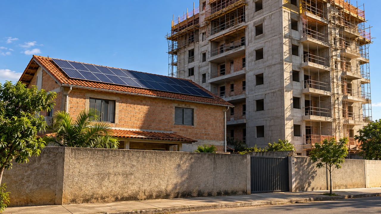Prédio vizinho pode causar sombra sobre painéis solares, mas a indenização só cabe quando há dano concreto e comprovado