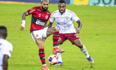 Gabigol e Luccas Claro na final do Campeonato Carioca