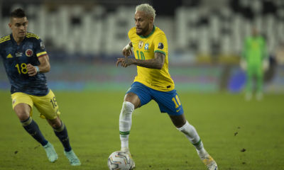 Neymar em ação pelo Brasil