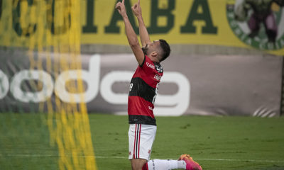 Thiago Maia em ação pelo Flamengo