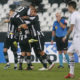 Comemoração dos jogadores do Botafogo