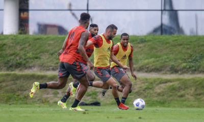 Thiago Maia em treino do Flamengo