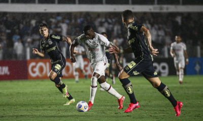 Fluminense joga mal e perde por 2 a 0 para o Santos no Brasileirão