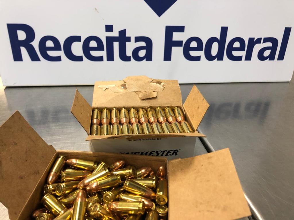 Munições apreendidas