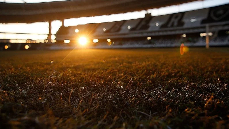 Foto do estádio Nilton Santos que passará por reformas no gramado