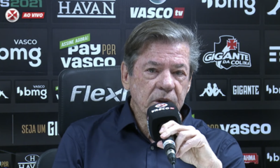 Jorge Salgado, presidente do Vasco durante entrevista