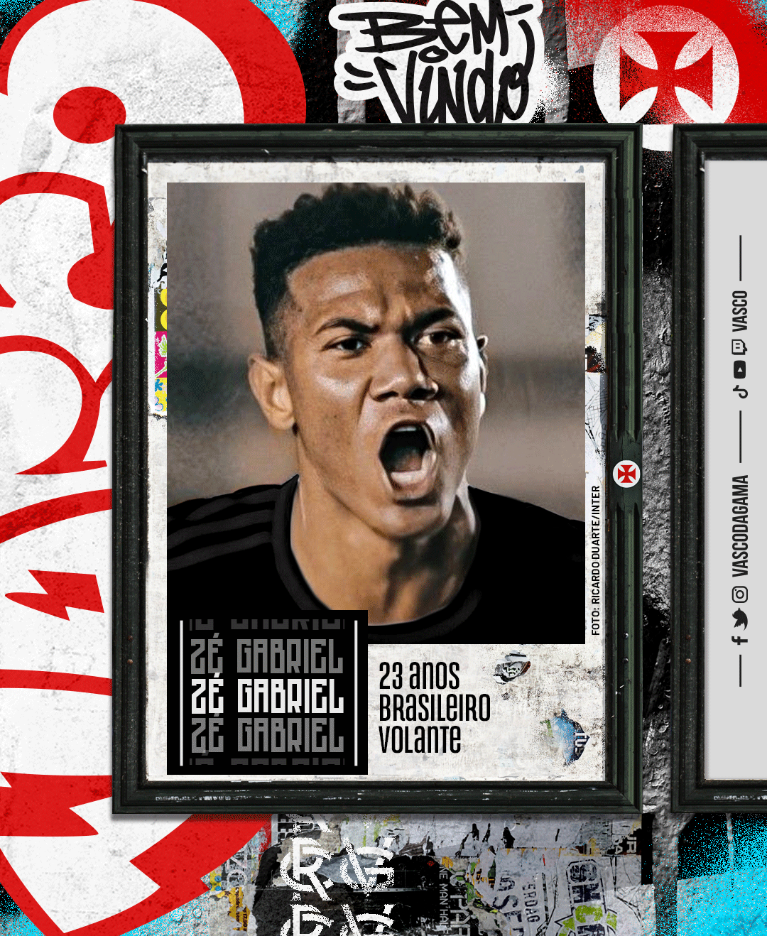 Zé Gabriel é anunciado pelo Vasco como novo reforço