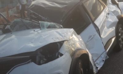 Acidente de carro na Avenida Brasil