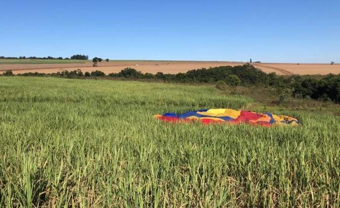 Acidente com balão no interior de SP