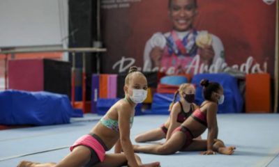 Ana Luísa, de 12 anos, treina no Flamengo