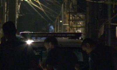 Imagens do local de assalto