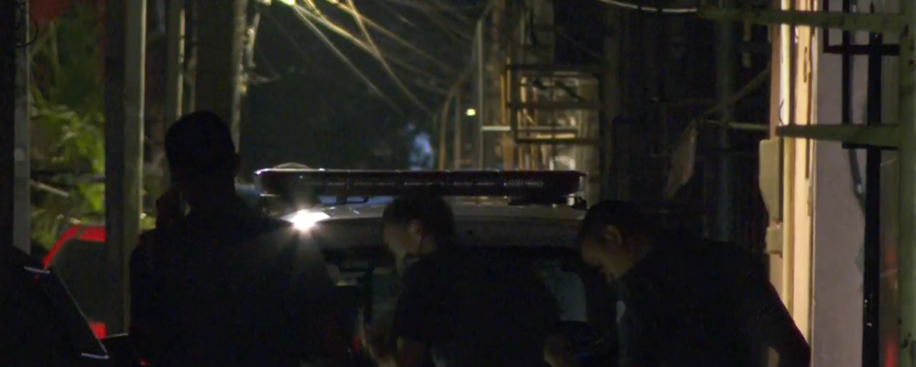 Imagens do local de assalto