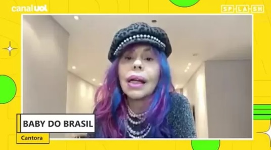 Print da entrevista da Baby do Brasil ao canal UOL