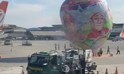 Imagem do Balão no Aeroporto