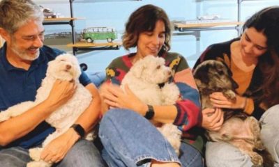 Bonner ao lado da filha e esposa