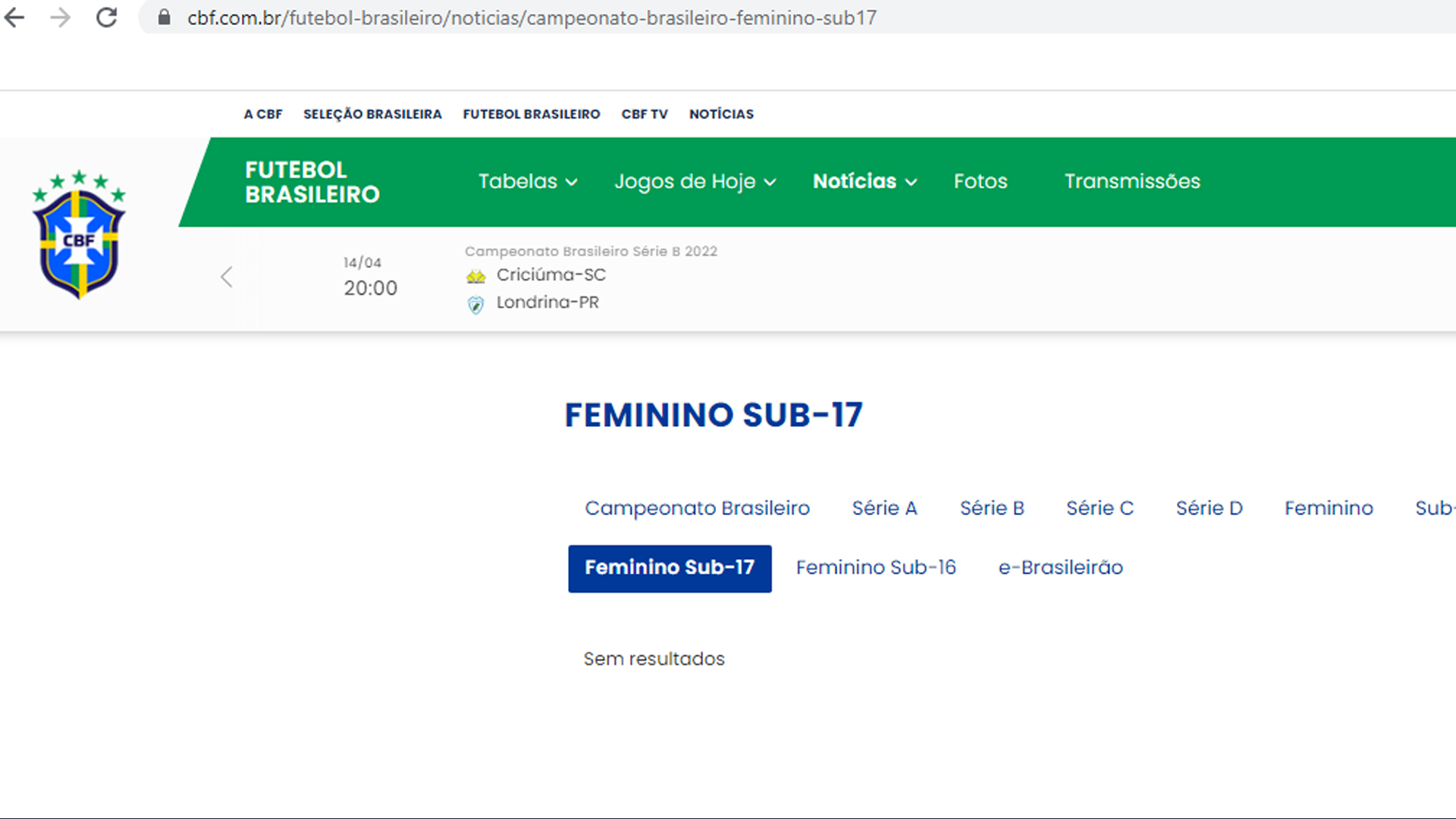 BRASILEIRO FEMININO SUB17