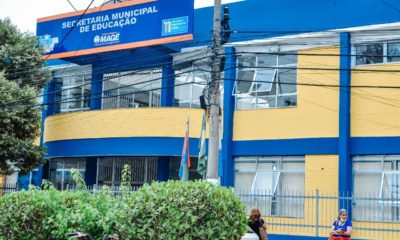 Imagem da fachada da Secretaria Municipal de Educação