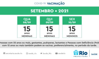 Novo calendário de vacinação contra Covid para adolescentes