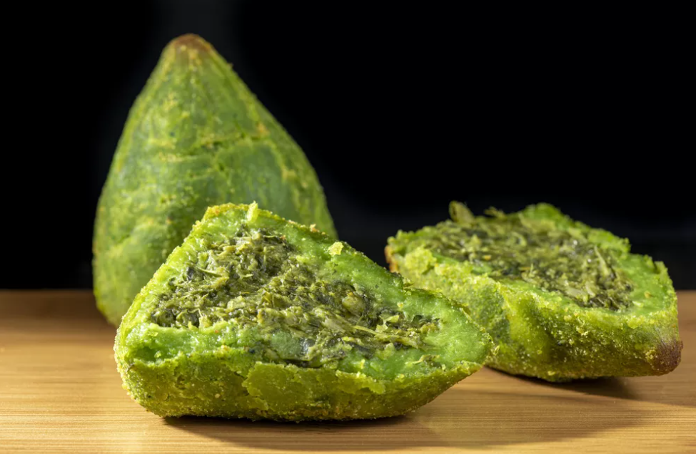 Coxinha de espinafre