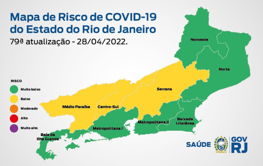 Mapa de risco Covid