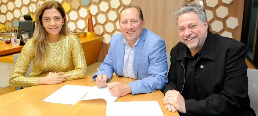 Leila Pereira, John Textor e Julio Casares