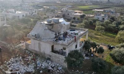 Construção que foi alvo de ataque noturno das forças de operações especiais dos Estados Unidos