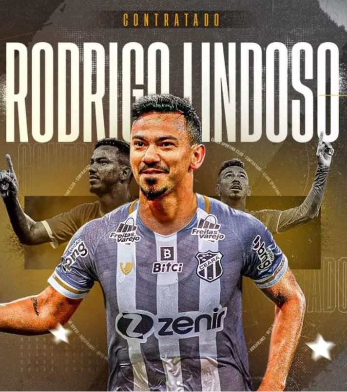 Rodrigo Lindoso é anunciado pelo Ceará