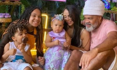 Carlinhos Brown comemora primeiro aniversário da filha