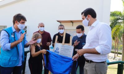 Autoridades presentes na inauguração da Casa de Convivência Clara Nunes